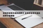 比特币逆境中成长的例子 比特币逆境中成长的例子有哪些