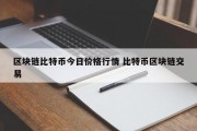 区块链比特币今日价格行情 比特币区块链交易
