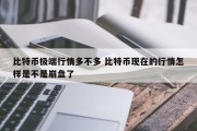 比特币极端行情多不多 比特币现在的行情怎样是不是崩盘了