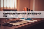 比特币最近的行情形势如何 比特币最近一周行情