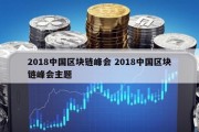 2018中国区块链峰会 2018中国区块链峰会主题