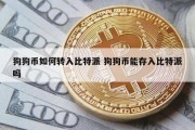 狗狗币如何转入比特派 狗狗币能存入比特派吗