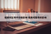 缩表对比特币价格影响 缩表对股市的影响