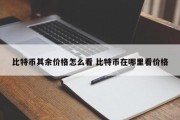比特币其余价格怎么看 比特币在哪里看价格